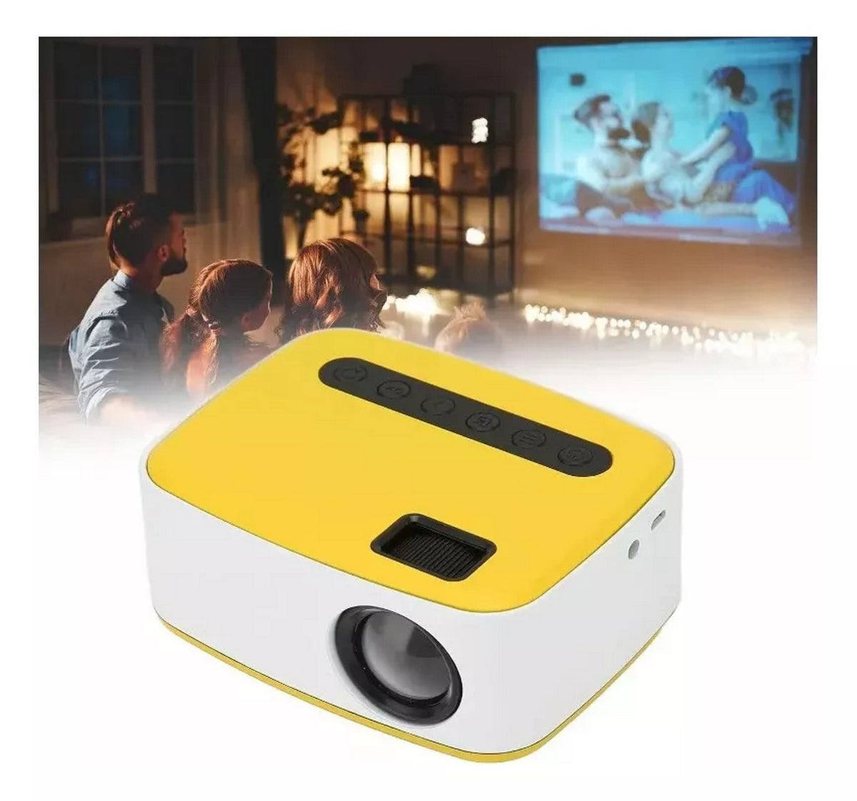 Mini Proyector Portátil HD — Cine en Casa Donde Quieras
